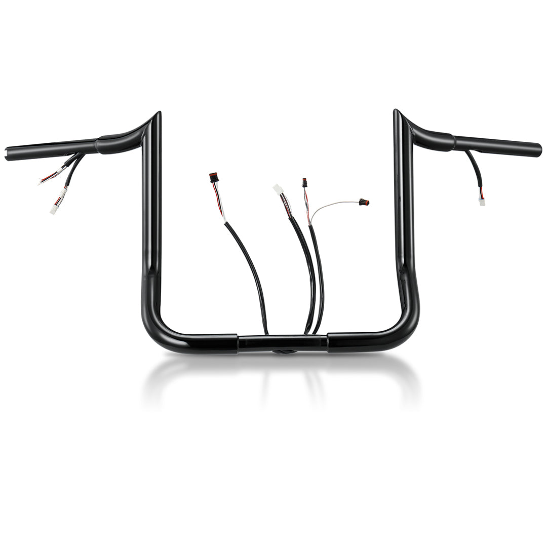 12"/14"/16" Prewired Meathook 1.25" Handlebars for 2016-2023 Harley Touring