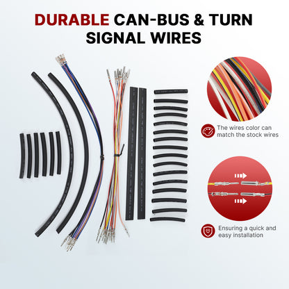 12"/14"/16" Extended Cable Kits for 2004-2006 Harley Sportster