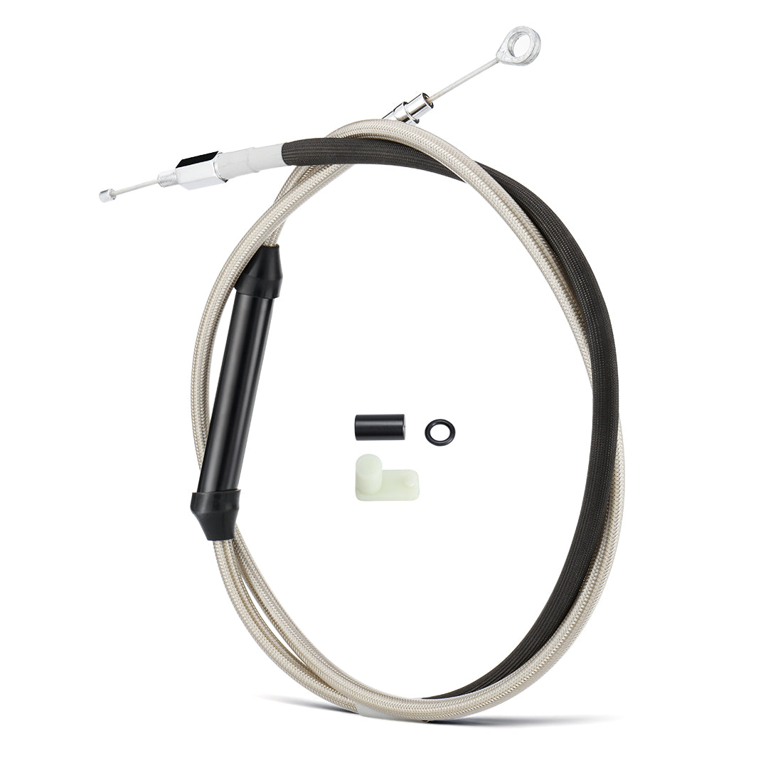 Extended Length Clutch Cable for 2007-Later Harley Touring/Softail/Dyna