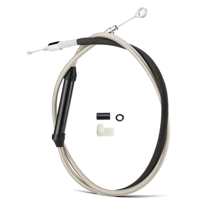 Extended Length Clutch Cable for 2007-Later Harley Touring/Softail/Dyna