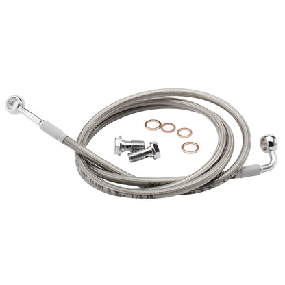 12"/14"/16" Ape Hanger Front Extended Brake Line for 1997-2013 Harley Touring without ABS