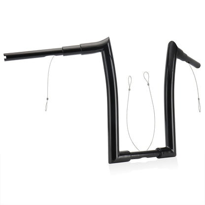 12/14/16 inch Rise Handlebars for 1995-Later Harley Touring/Softail/Dyna