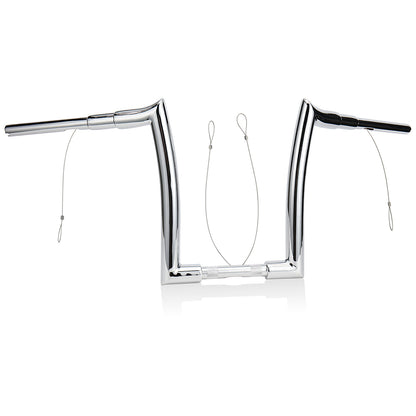 12/14/16 inch Rise Handlebars for 1995-Later Harley Touring/Softail/Dyna