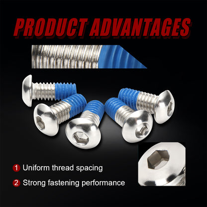 Brake Disc Rotor Hardware Bolts and Nuts for 1984-2017 Harley