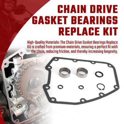 Chain Drive Twin Cam Gasket Bearings kits for Harley Dyna Softail Touring 2006-2017