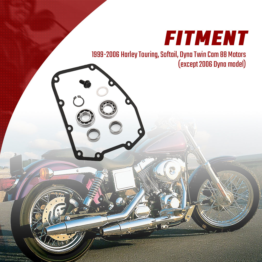 Chain Drive Twin Camshaft Installation Kit for Harley Dyna Softail Touring 1999-2006