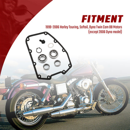 Chain Drive Twin Camshaft Installation Kit for Harley Dyna Softail Touring 1999-2006