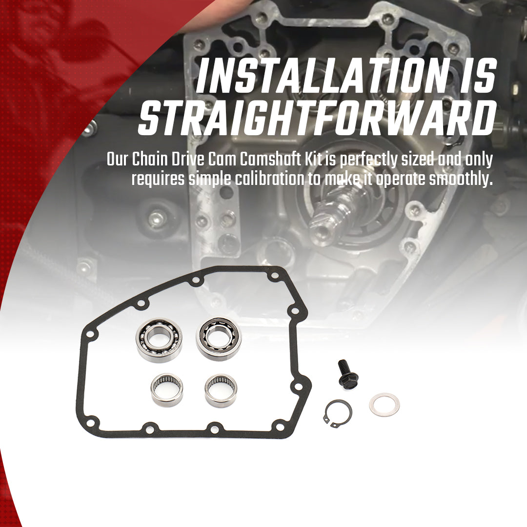 Chain Drive Twin Camshaft Installation Kit for Harley Dyna Softail Touring 1999-2006