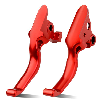 CNC 6061 Aluminum Softail Shorty Hands 3-Finger Levers Kit for Harley 2015-2024 Softail