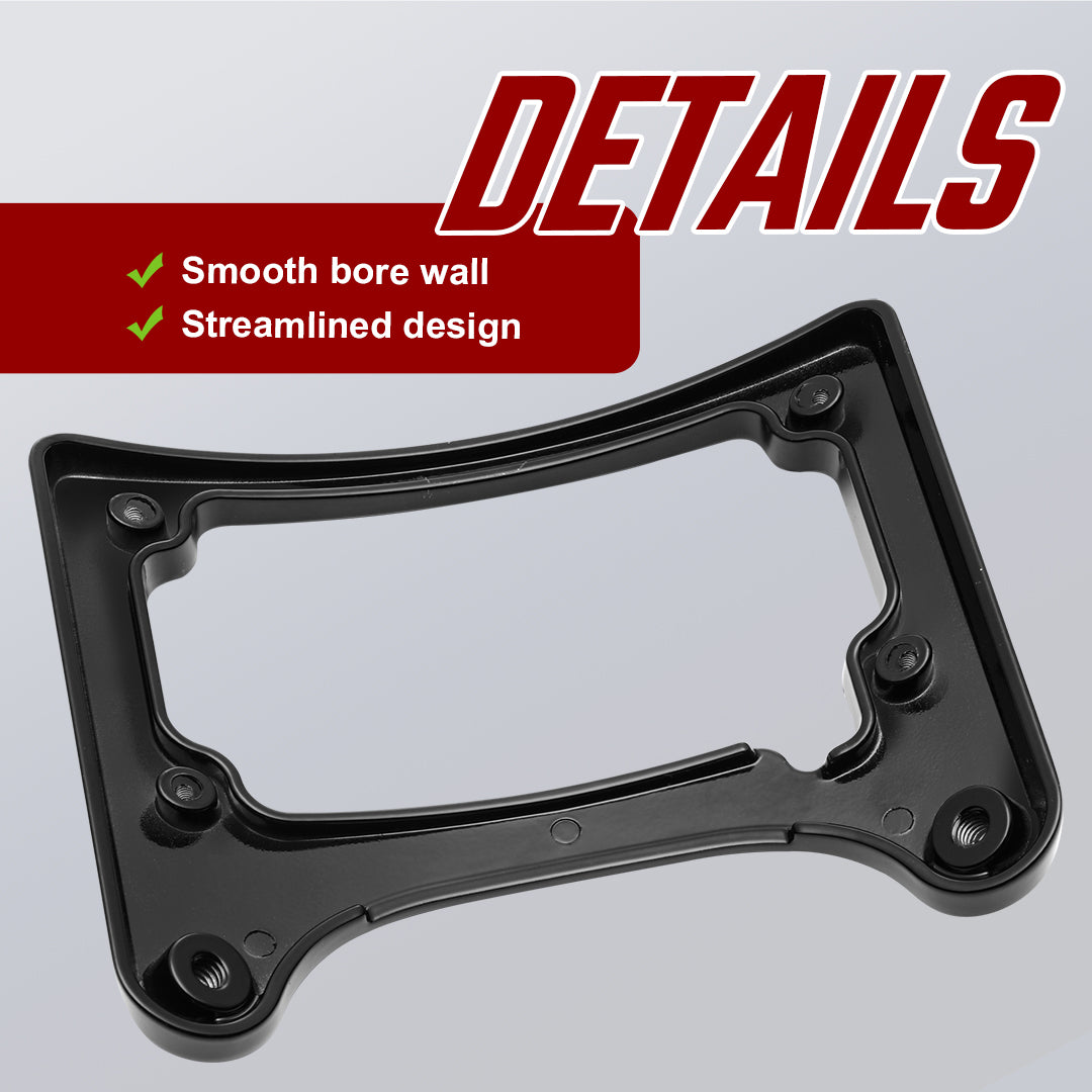 Curved License Plate Frame & Tail Light Mount with LED Illuminated for Harley Touring 2014-2023