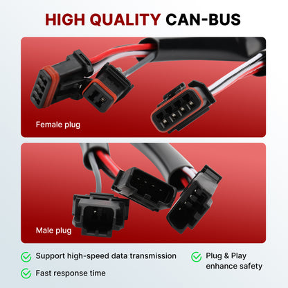 12/14/16 inch Ape Hanger Handlebar Cables Line kits for 2014-2015 Harley Touring with ABS