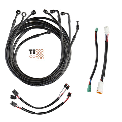 12/14/16 inch Ape Hanger Handlebar Cables Line kits for 2014-2015 Harley Touring with ABS