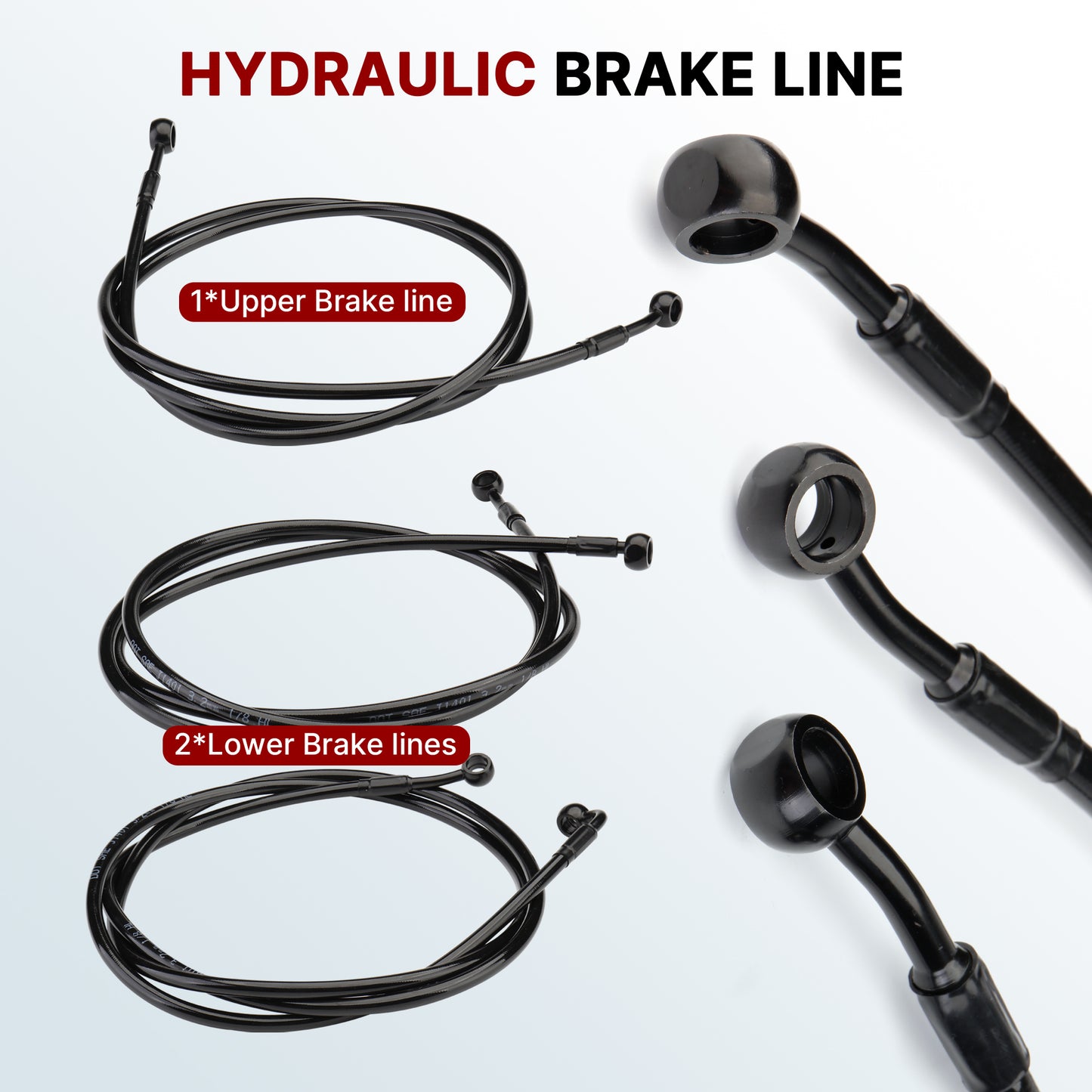 12/14/16 inch Ape Hanger Handlebar Cables Line kits for 2014-2015 Harley Touring with ABS