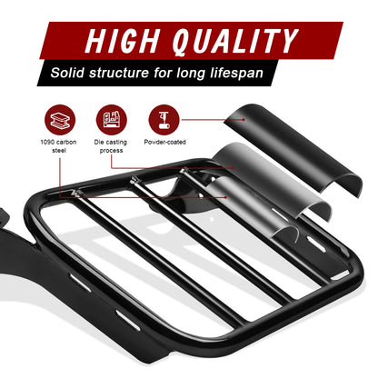 Detachable Backrest Sissy Bar with Luggage Rack for Harley 2018-Later Softail