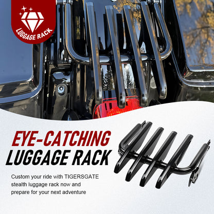Detachable Stealth Luggage Rack Fender Shelf for Harley Touring 2009-Later