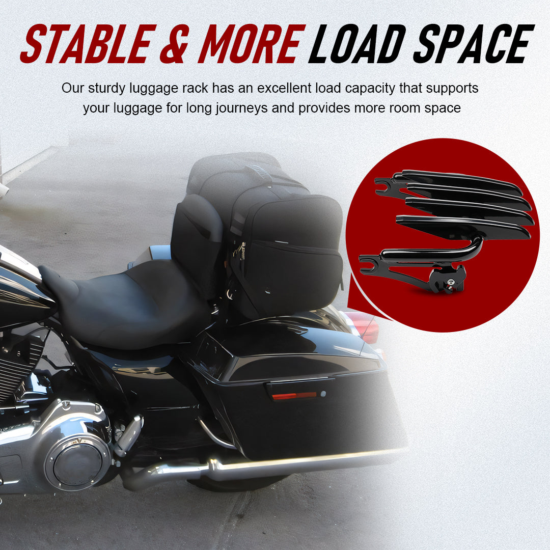 Detachable Stealth Luggage Rack Fender Shelf for Harley Touring 2009-Later