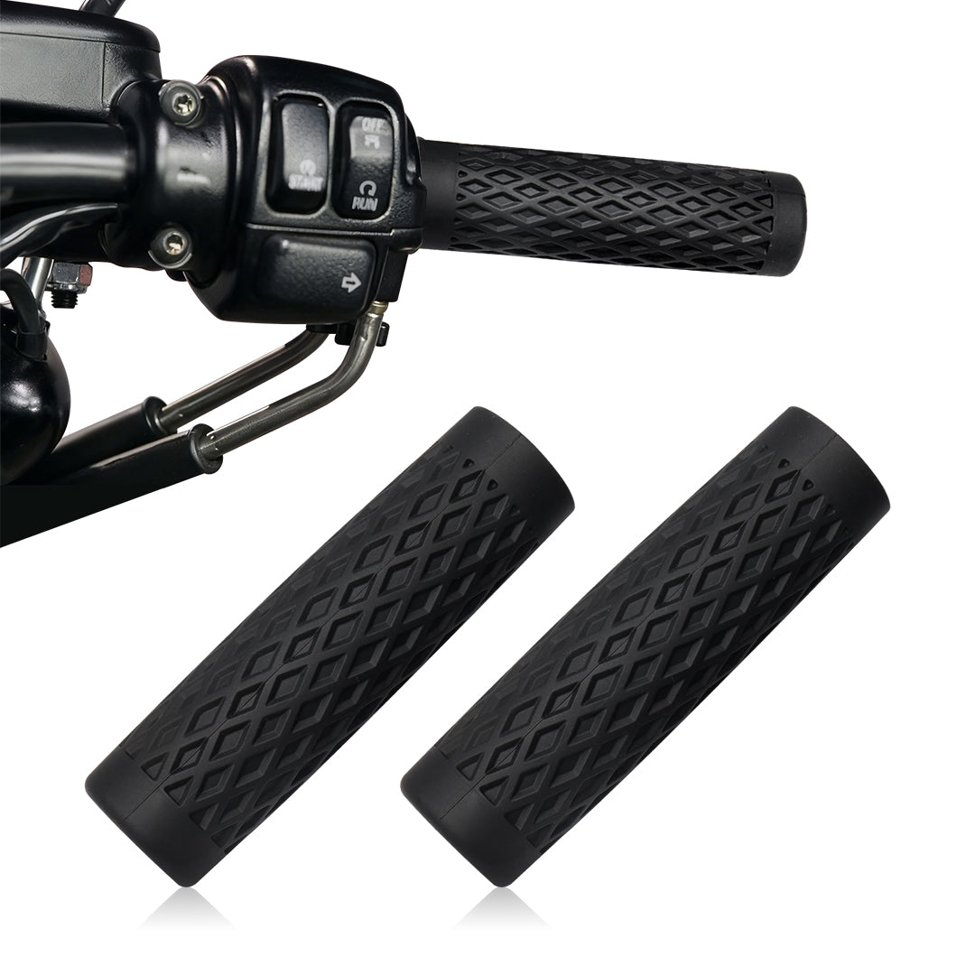 Diamond Pattern Silicone Hand Grips Covers for Harley Models