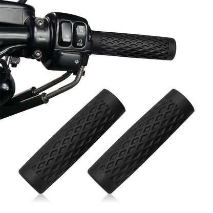 Diamond Pattern Silicone Hand Grips Covers for Harley Models