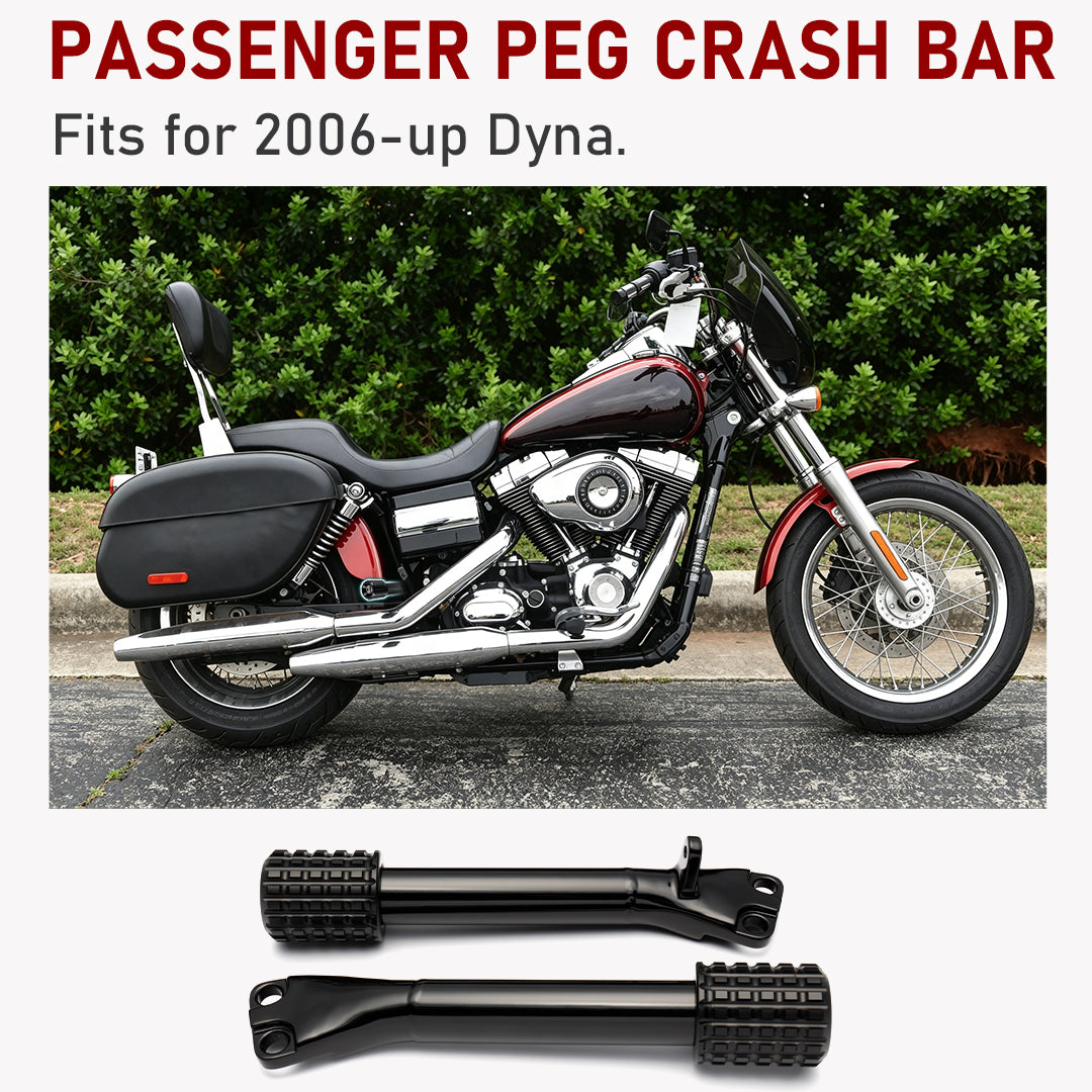 Dyna Rear Passenger Peg Highway Crash Bar for Harley 2006-Later