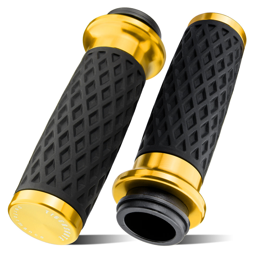 Electronic Throttle Handlebar Hand Grips with Front & Rear End Cap for Harley Dyna Softail Touring 2008-Later