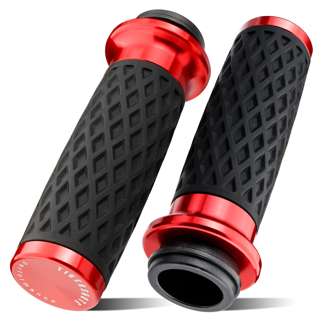 Electronic Throttle Handlebar Hand Grips with Front & Rear End Cap for Harley Dyna Softail Touring 2008-Later