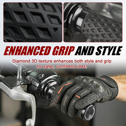 Electronic Throttle Handlebar Hand Grips with Front & Rear End Cap for Harley Dyna Softail Touring 2008-Later