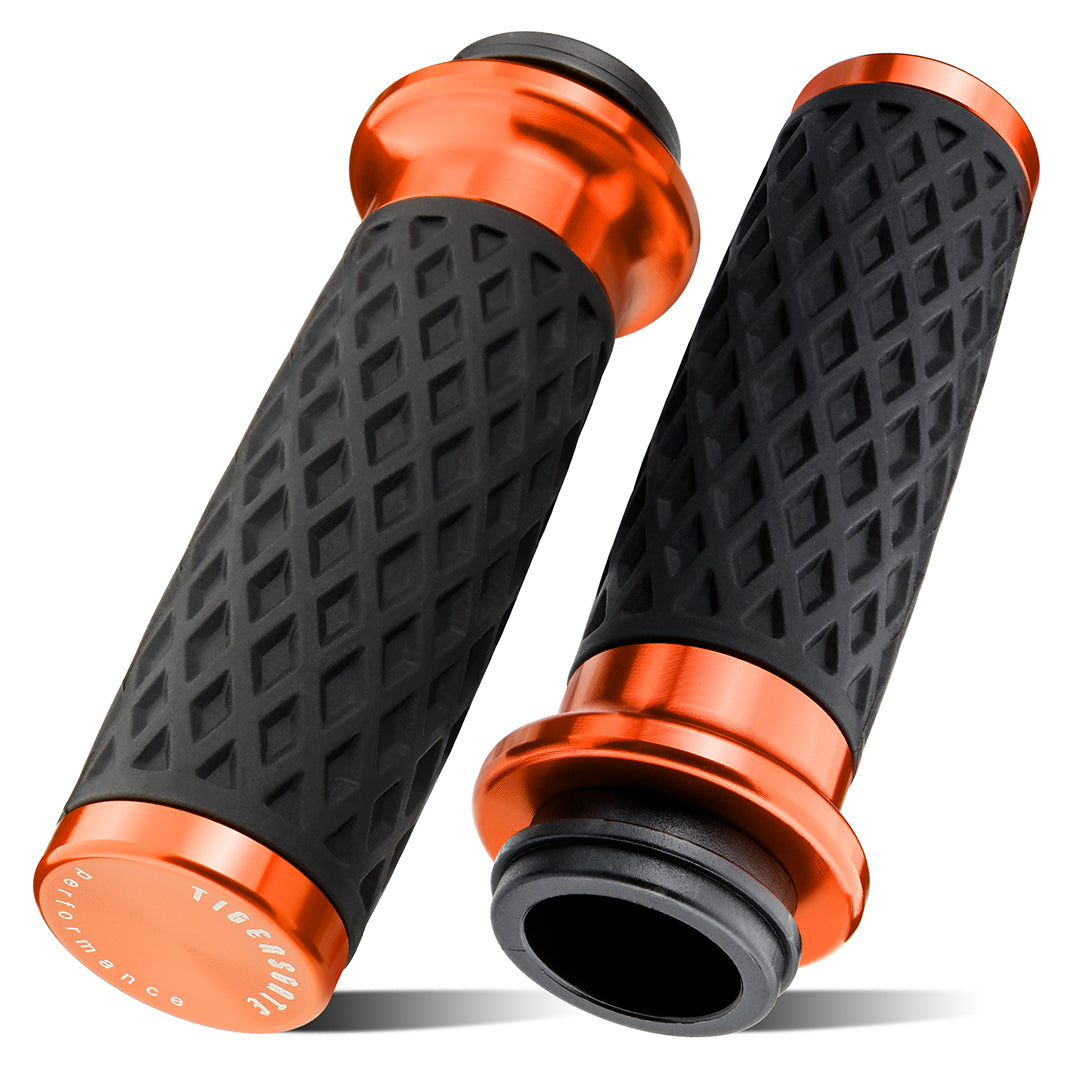 Electronic Throttle Handlebar Hand Grips with Front & Rear End Cap for Harley Dyna Softail Touring 2008-Later