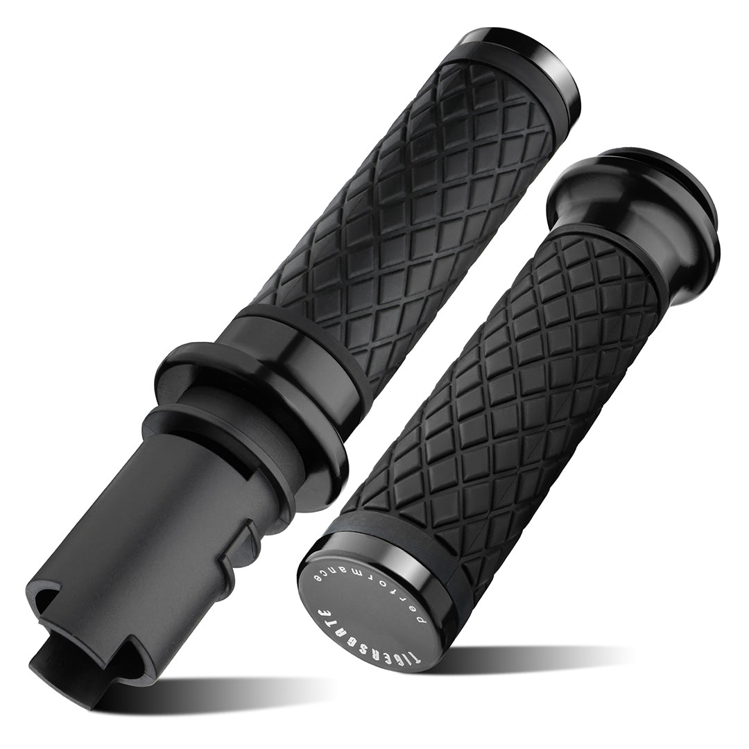 Electronic Throttle Handlebar Hand Grips with Front & Rear End Cap for Harley Softail Street/Road Glide 2023-Later
