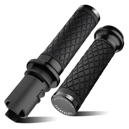 Electronic Throttle Handlebar Hand Grips with Front & Rear End Cap for Harley Softail Street/Road Glide 2023-Later