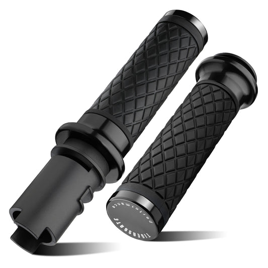 Electronic Throttle Handlebar Hand Grips with Front & Rear End Cap for Harley Softail Street/Road Glide 2023-Later