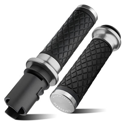 Electronic Throttle Handlebar Hand Grips with Front & Rear End Cap for Harley Softail Street/Road Glide 2023-Later