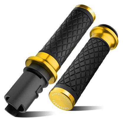 Electronic Throttle Handlebar Hand Grips with Front & Rear End Cap for Harley Softail Street/Road Glide 2023-Later