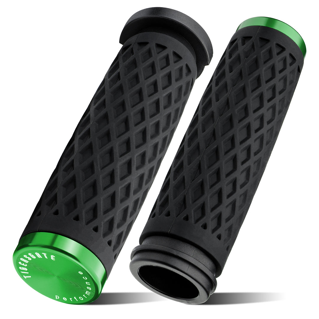 1 Inch Electronic Throttle Handlebar Hand Grips with Rear End Cap for Harley Dyna Softail Touring 2008-Later