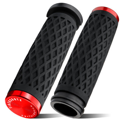 1 Inch Electronic Throttle Handlebar Hand Grips with Rear End Cap for Harley Dyna Softail Touring 2008-Later