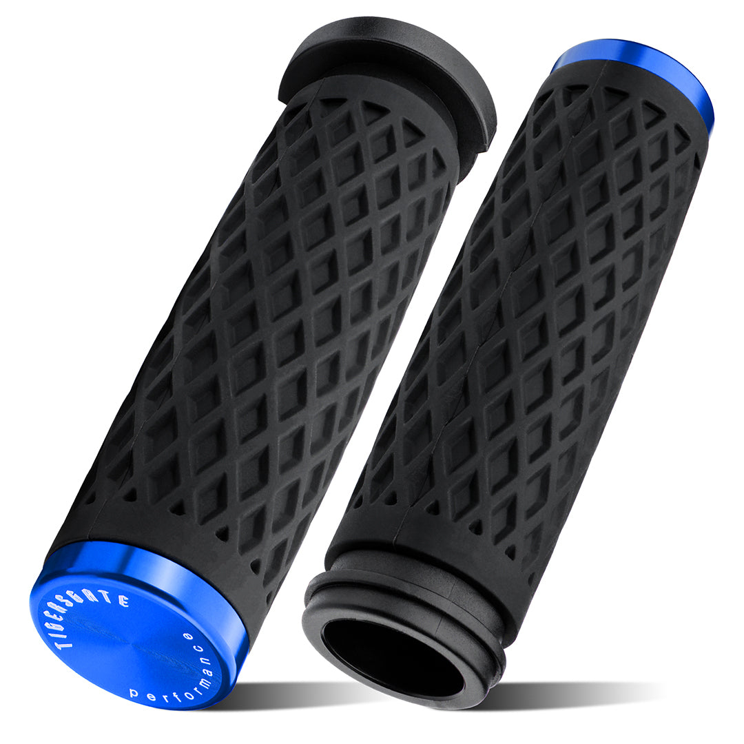 1 Inch Electronic Throttle Handlebar Hand Grips with Rear End Cap for Harley Dyna Softail Touring 2008-Later