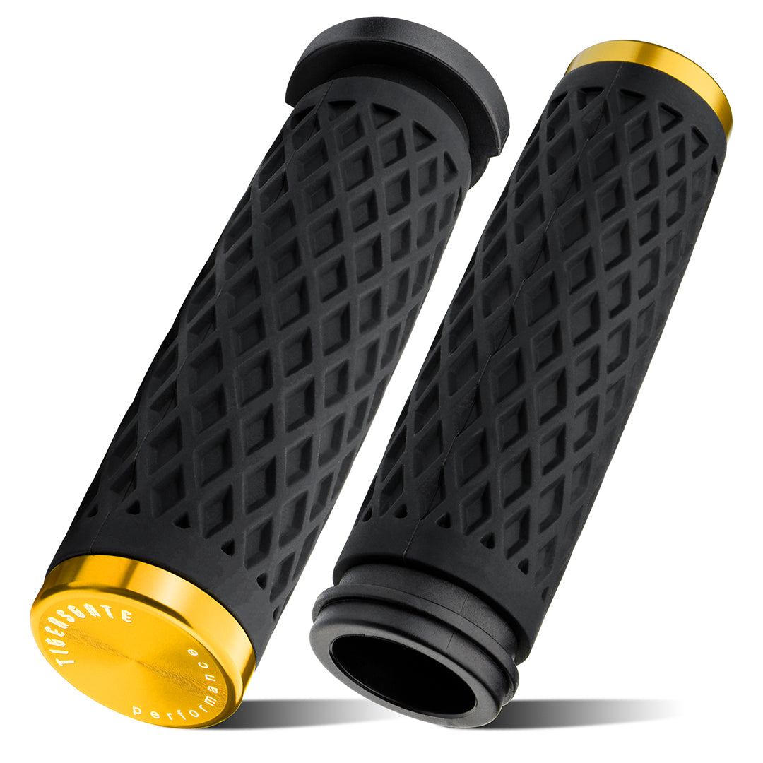 1 Inch Electronic Throttle Handlebar Hand Grips with Rear End Cap for Harley Dyna Softail Touring 2008-Later