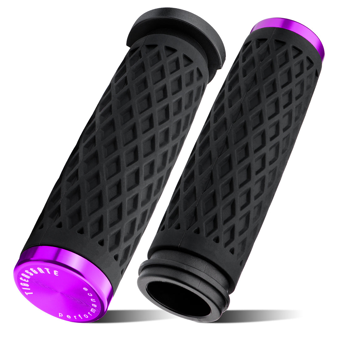 1 Inch Electronic Throttle Handlebar Hand Grips with Rear End Cap for Harley Dyna Softail Touring 2008-Later