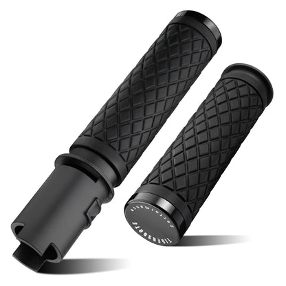 Electronic Throttle Handlebar Hand Grips with Rear End Cap for Harley Softail Street/Road Glide 2023-Later