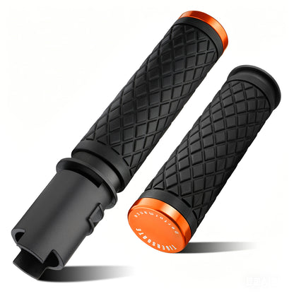 Electronic Throttle Handlebar Hand Grips with Rear End Cap for Harley Softail Street/Road Glide 2023-Later