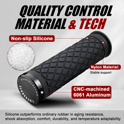 Electronic Throttle Handlebar Hand Grips with Rear End Cap for Harley Softail Street/Road Glide 2023-Later