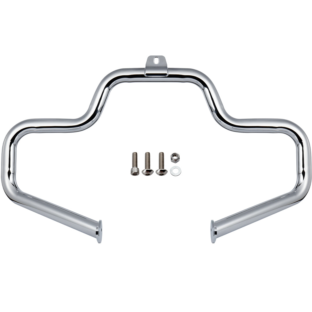 Meathook or Mustache Engine Guard Highway Crash Bar 1.5" Fat for 2000-2017 Harley Softail