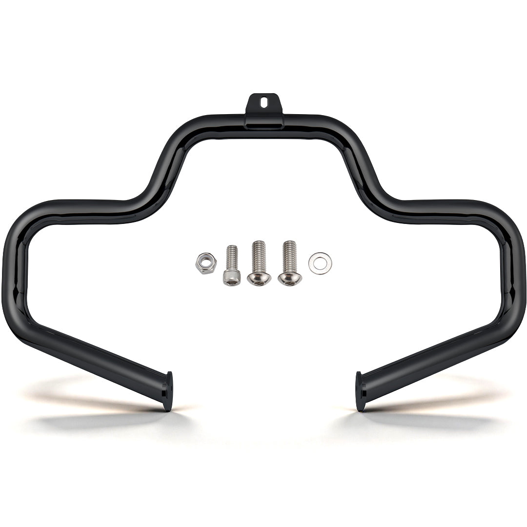 Meathook or Mustache Engine Guard Highway Crash Bar 1.5" Fat for 2000-2017 Harley Softail