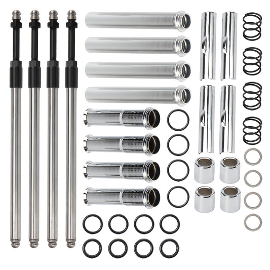 EVO Adjustable Pushrods & Covers Kit for Harley Evolution 1984-1999 Dyna Softail FXR Touring Models