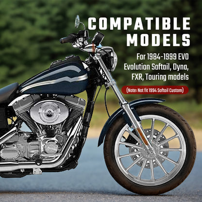 EVO Adjustable Pushrods & Covers Kit for Harley Evolution 1984-1999 Dyna Softail FXR Touring Models