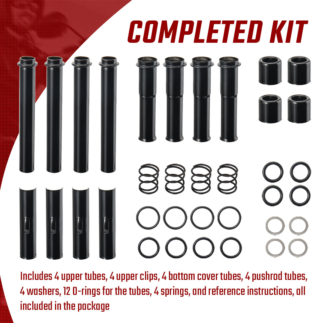 EVO Pushrod Covers Kit for Harley Evolution 1984-1999 Softail Dyna FXR Touring Models