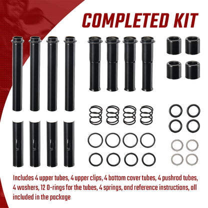 EVO Pushrod Covers Kit for Harley Evolution 1984-1999 Softail Dyna FXR Touring Models