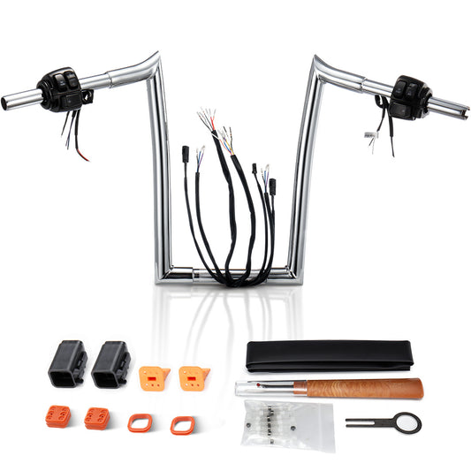 For Harley 1996-2006 Pre-wired Handlebar with Switch Control Kit