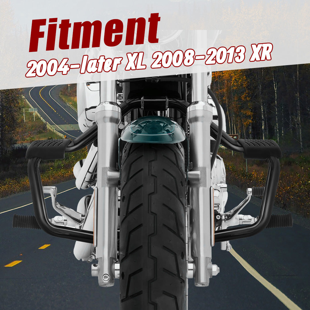 For Harley 2004-Later Sportster 1.25 inch Mustache Crash Bar