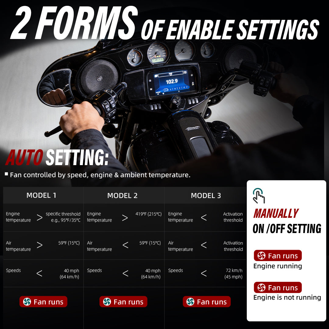 For Harley 2017-Later Touring CoolFlow Fan Oil Cooler