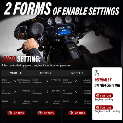 For Harley 2017-Later Touring CoolFlow Fan Oil Cooler